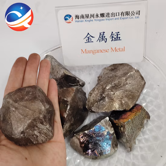 Fornecimento de fábrica de metal de manganês de alta qualidade 98%, 97%, 96% de metal de manganês
